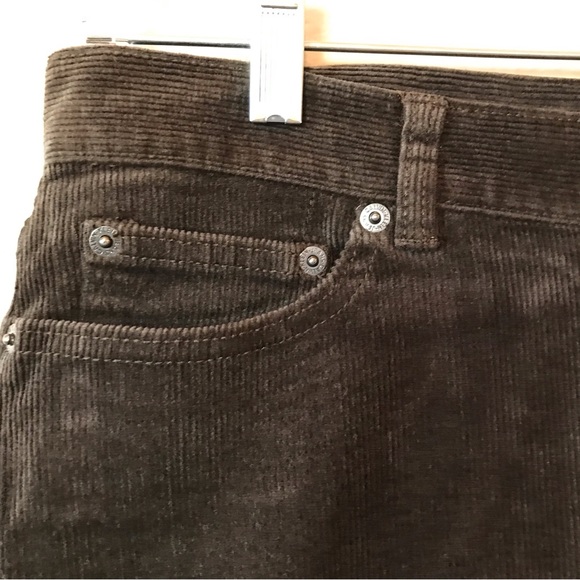 Calvin Klein Jeans Brown Stretch Corduroy Flare Leg Casual Pants Size 13 - Picture 4 of 14